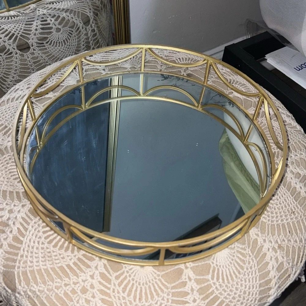 COPY - Elegant Gold Decorative Tray
